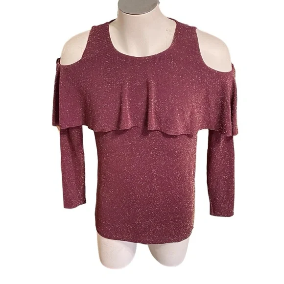 Michael Kors LS Blouse Size Medium - Picture 5 of 14